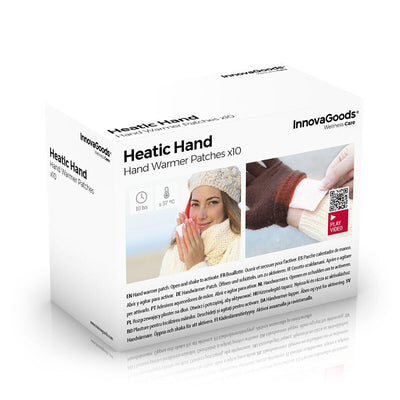 Parches Calentadores de Manos Heatic Hand InnovaGoods 10 Unidades